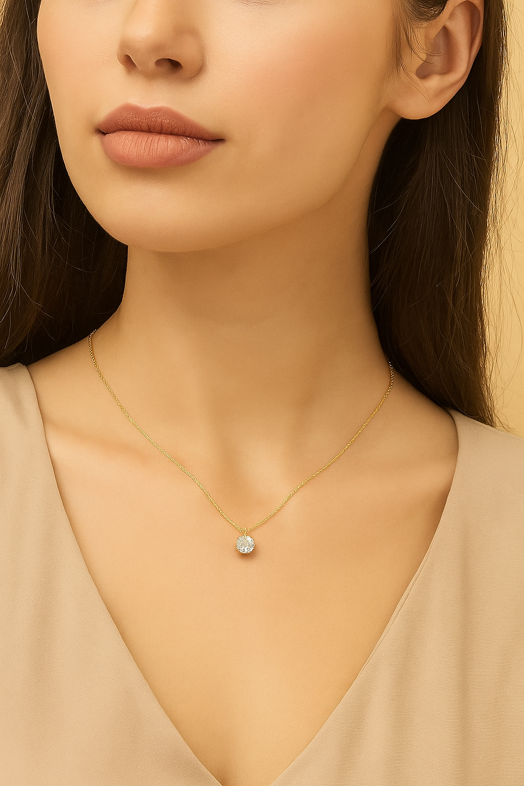 Elegant Pendant Necklace for Women – Alloy with Premium Plating, Perfect for Daily Wear & Gifts